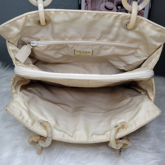 PRADA Nylon Tessuto Beige Handbag - Picture 4 of 9